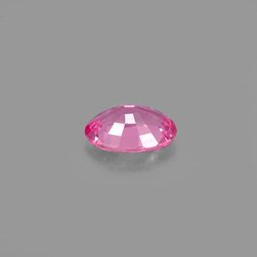 Safira rosa natural 0,49ct, corte oval, VVS