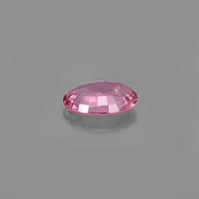 Safira rosa natural 0,51ct, corte oval, VVS