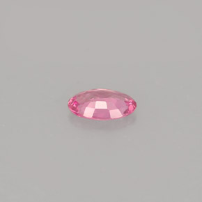 Safira rosa natural 0,42ct, corte oval, IF