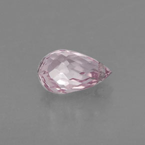 Safira rosa natural 0,69ct, briolete, VS-SI
