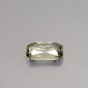 Safira verde natural 1,12ct, corte esmeralda, VVS-VS