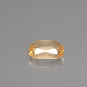 Safira laranja natural 1,12ct, corte esmeralda, VVS-VS
