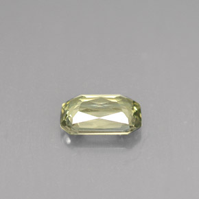 Safira verde natural 1,03ct, corte esmeralda, VVS