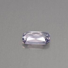 Safira violeta natural 0,89ct, corte esmeralda, VVS-VS