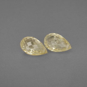 Pedras preciosas de safira amarelo natural de  ct, briolete, VVS-VS