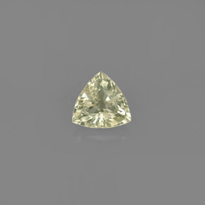 Safira verde natural 0,68ct, trillion, VVS-VS