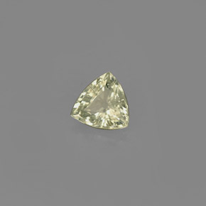 Safira verde natural 0,68ct, trillion, VVS-VS