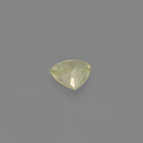 Safira verde natural 0,68ct, trillion, VVS-VS