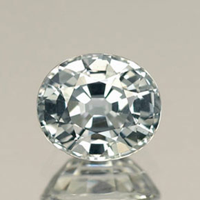 Safira verde natural 1,25ct, corte oval, IF