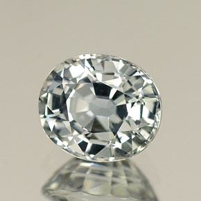 Safira verde natural 1,25ct, corte oval, IF