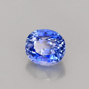 Safira azul natural 1,02ct, corte oval, VVS-VS
