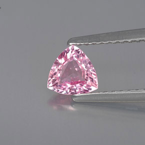 Safira rosa natural 0,64ct, trillion, VS