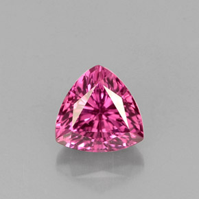Safira rosa natural 0,71ct, trillion, VVS