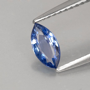 Safira azul natural 0,52ct, marquise, VVS-VS