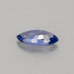 Safira azul natural 0,52ct, marquise, VVS-VS