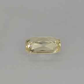 Safira amarelo natural 0,90ct, corte esmeralda, VS-SI