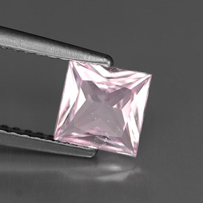 Safira rosa natural 1,00ct, quadrado, VS