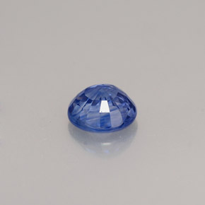 Safira azul natural 0,93ct, corte redondo, VS