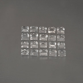 Pedras preciosas de safira branco natural de  ct, quadrado, VVS-VS