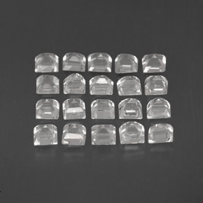 Pedras preciosas de safira branco natural de  ct, quadrado, VVS-VS
