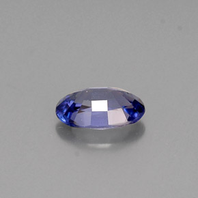 Safira violeta natural 0,52ct, corte oval, VVS