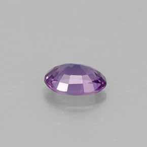 Safira violeta natural 0,57ct, corte oval, VVS