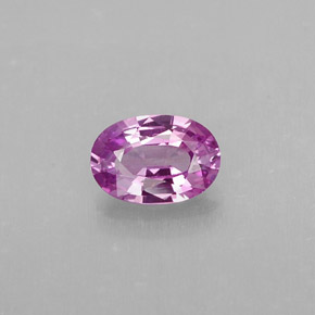 Safira roxo natural 0,57ct, corte oval, VVS-VS