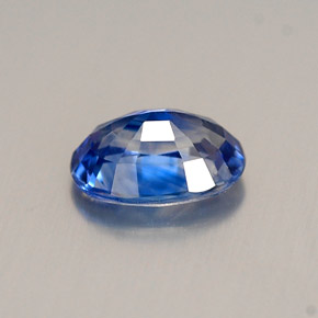 Safira azul natural 0,95ct, corte oval, VS