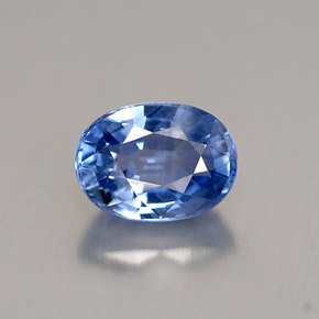 Safira azul natural 1,00ct, corte oval, VS