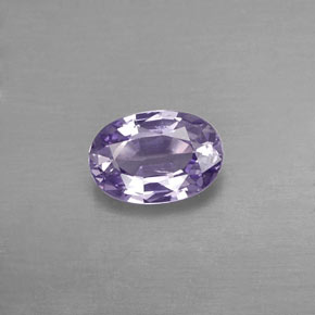 Safira violeta natural 0,57ct, corte oval, VVS-VS