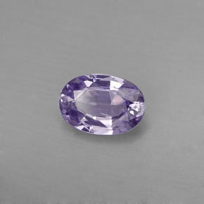 Safira violeta natural 0,57ct, corte oval, VVS-VS