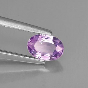 Safira violeta natural 0,61ct, corte oval, VVS-VS