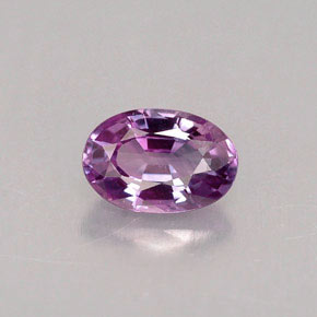 Safira violeta natural 0,63ct, corte oval, VVS-VS