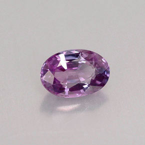 Safira violeta natural 0,63ct, corte oval, VVS-VS