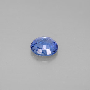 Safira azul natural 0,69ct, corte redondo, VS