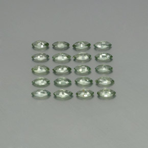 Pedras preciosas de safira verde natural de  ct, marquise, VS
