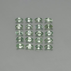 Pedras preciosas de safira verde natural de  ct, marquise, VS