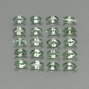 Pedras preciosas de safira verde natural de  ct, marquise, VS
