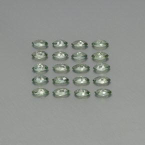 Pedras preciosas de safira verde natural de  ct, marquise, VS
