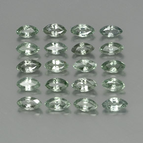 Pedras preciosas de safira verde natural de 4,39 ct, marquise, VS