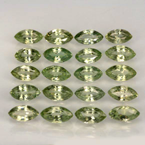 Pedras preciosas de safira verde natural de  ct, marquise, VVS-VS