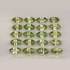 Pedras preciosas de safira verde natural de  ct, marquise, VVS-VS