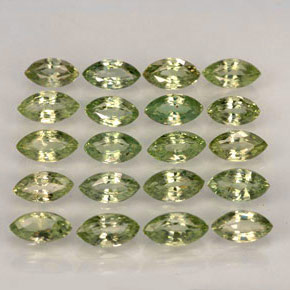 Pedras preciosas de safira verde natural de  ct, marquise, VVS-VS