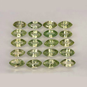 Pedras preciosas de safira verde natural de  ct, marquise, VVS-VS