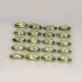 Pedras preciosas de safira verde natural de  ct, marquise, VVS-VS