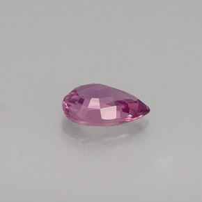 Safira violeta natural 0,52ct, formato de pêra, VVS