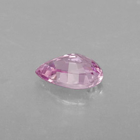 Safira rosa natural 0,54ct, formato de pêra, VVS-VS