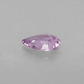 Safira violeta natural 0,39ct, formato de pêra, VVS