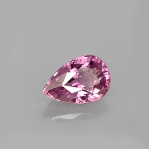 Safira rosa natural 0,60ct, formato de pêra, VVS-VS