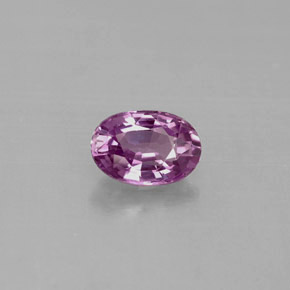 Safira violeta natural 0,63ct, corte oval, VVS-VS